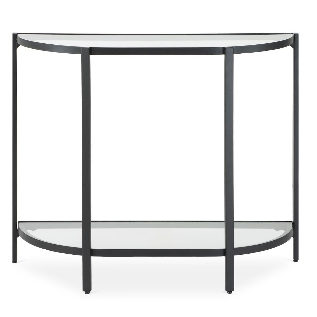 Keiichi Living Demilune Black Console Table House of Isabella UK