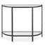 Keiichi Living Demilune Black Console Table House of Isabella UK