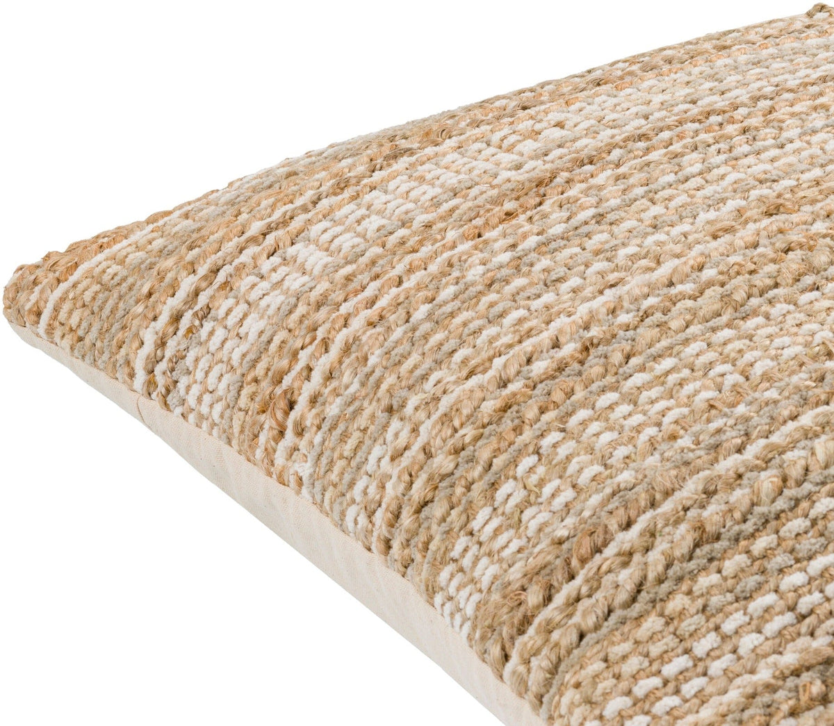 Keiichi Living Denpasar Hand Woven Cushion in Beige - 51 x 51 cm House of Isabella UK