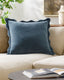 Keiichi Living Effervescent Woven Cushion in Dusky Indigo - 51 x 51 cm House of Isabella UK