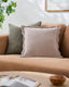 Keiichi Living Effervescent Woven Cushion in Mauve - 51 x 51 cm House of Isabella UK