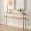 Keiichi Living Eleanor Two Tier Gold Console Table House of Isabella UK