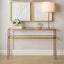 Keiichi Living Eleanor Two Tier Gold Console Table House of Isabella UK