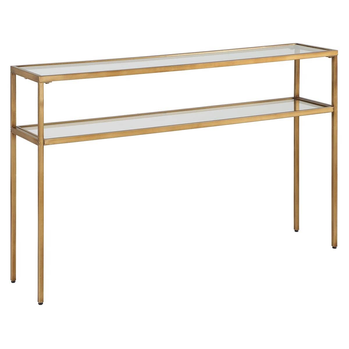Keiichi Living Eleanor Two Tier Gold Console Table House of Isabella UK