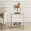 Keiichi Living Eleanor Two Tier Gold Side Table House of Isabella UK
