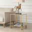 Keiichi Living Eleanor Two Tier Gold Side Table House of Isabella UK
