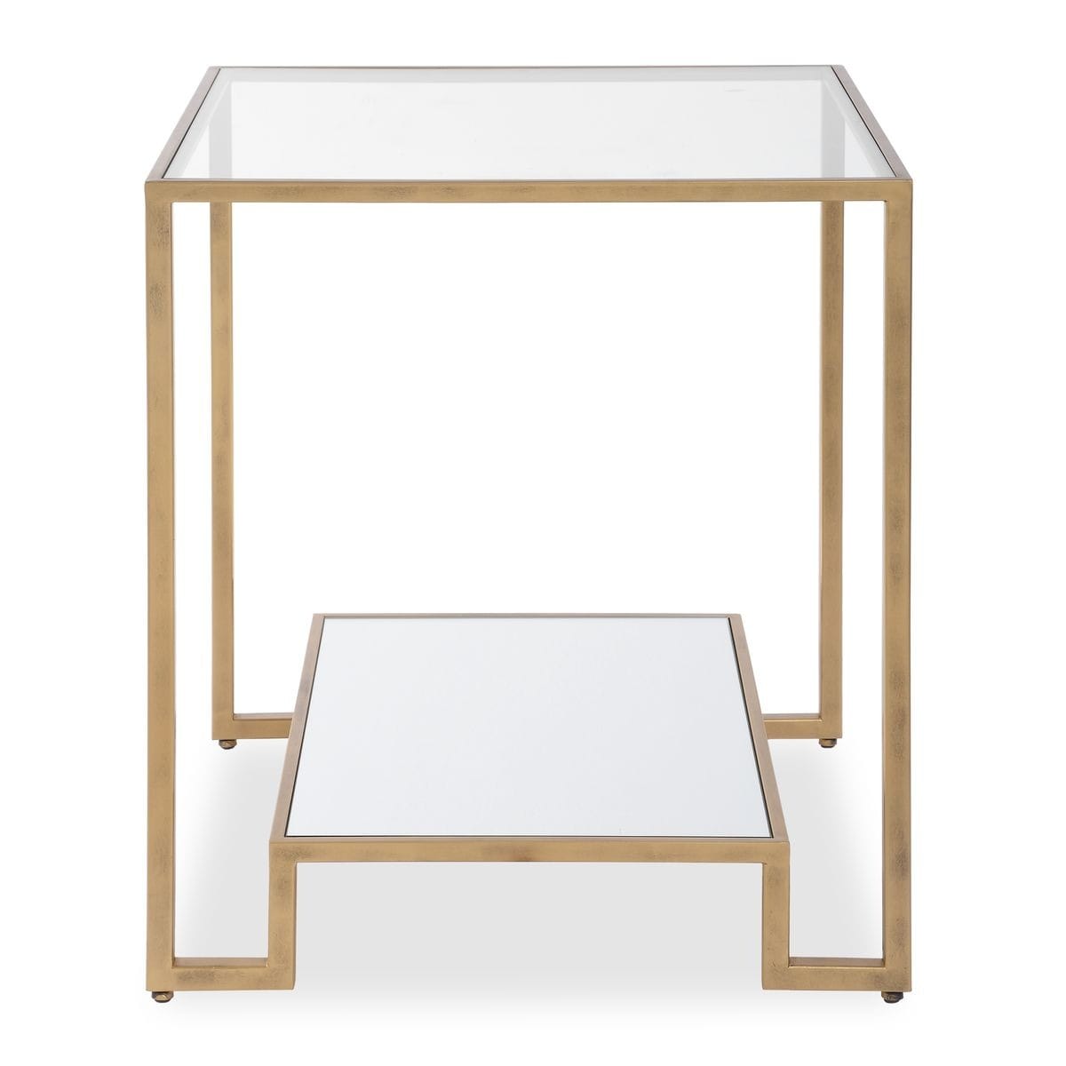Keiichi Living Eleanor Two Tier Gold Side Table House of Isabella UK