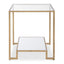 Keiichi Living Eleanor Two Tier Gold Side Table House of Isabella UK