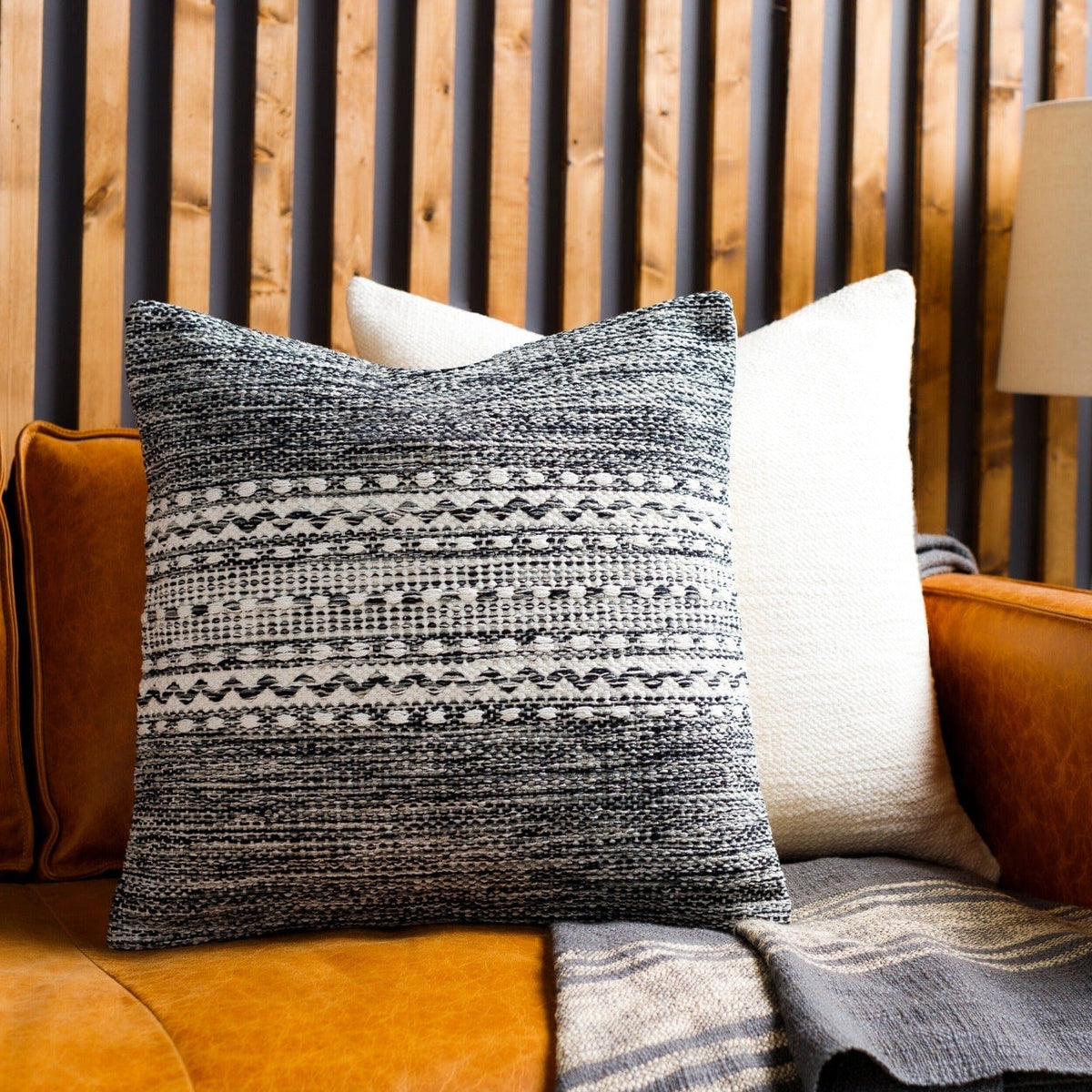Keiichi Living Ethan Hand Woven Cushion - 51 x 51 cm House of Isabella UK