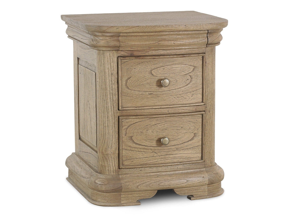 Keiichi Living Fulbrook Oak 3 Drawer Bedside Table House of Isabella UK