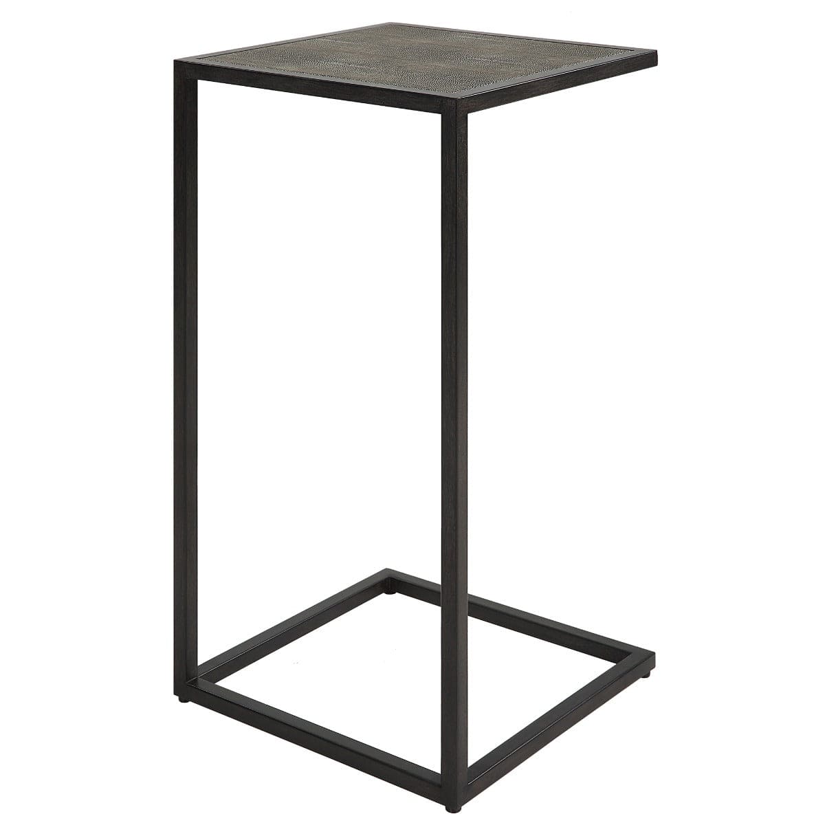 Keiichi Living Grey Shagreen Top Side Table House of Isabella UK