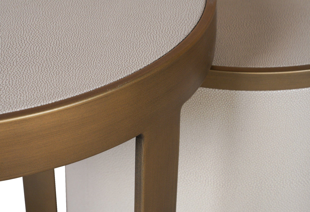 Keiichi Living Hazlemere Shagreen Nest of Tables House of Isabella UK