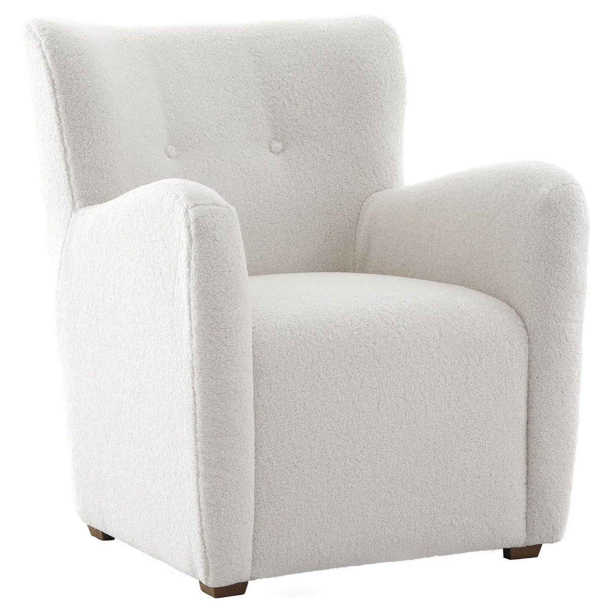 Keiichi Living Hidcote Accent Chair in Faux Wool House of Isabella UK
