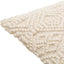 Keiichi Living Hygge Hand Woven Cushion in Cream - 51 x 51 cm House of Isabella UK