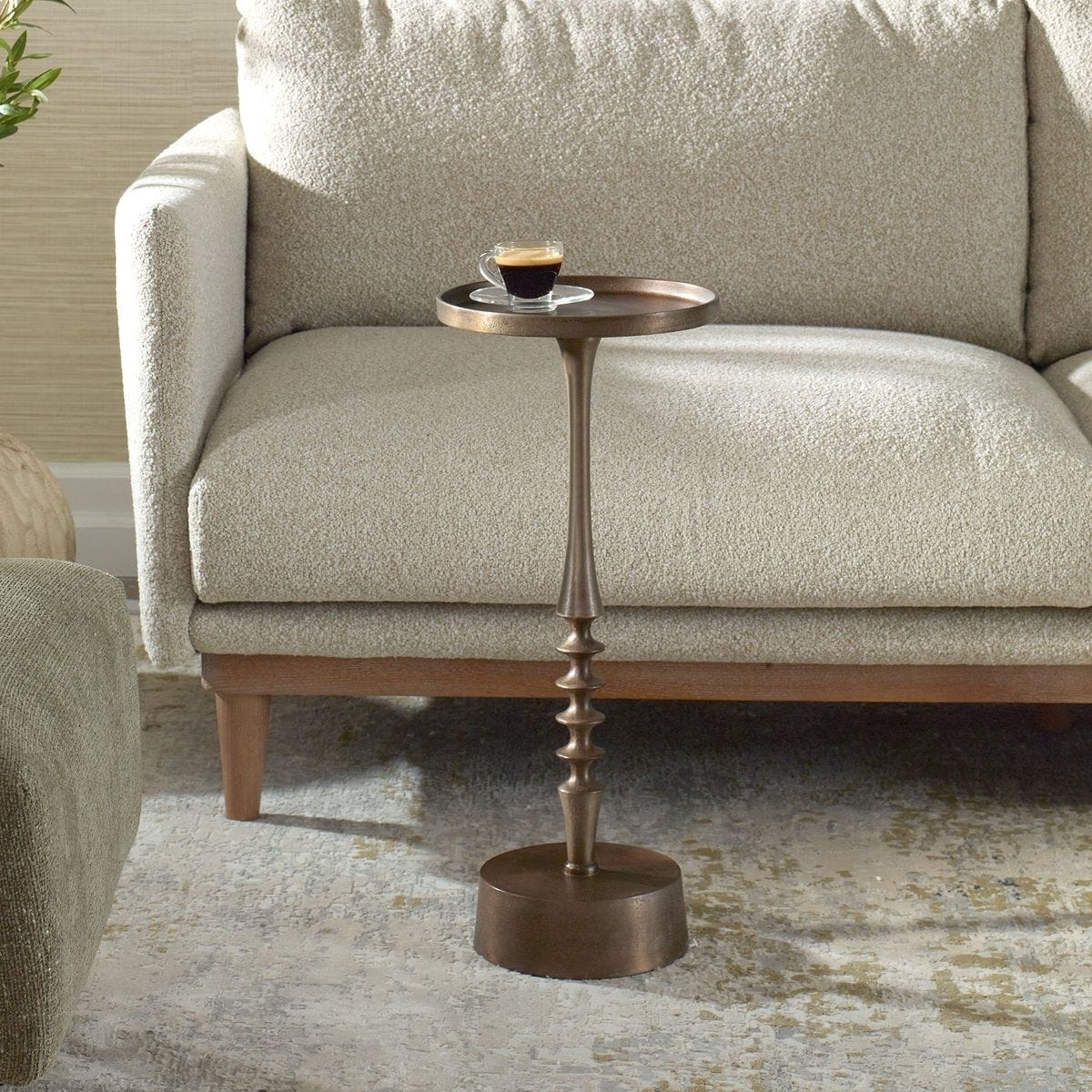Keiichi Living Klint Antique Bronze Side Table House of Isabella UK
