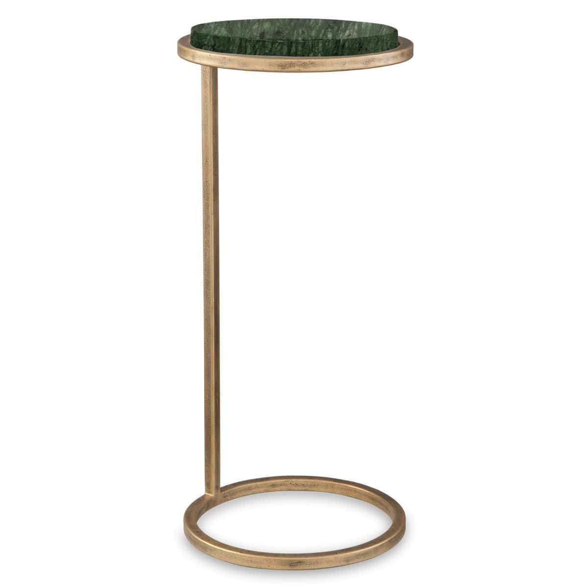 Keiichi Living Levitate Green Marble Side Table House of Isabella UK