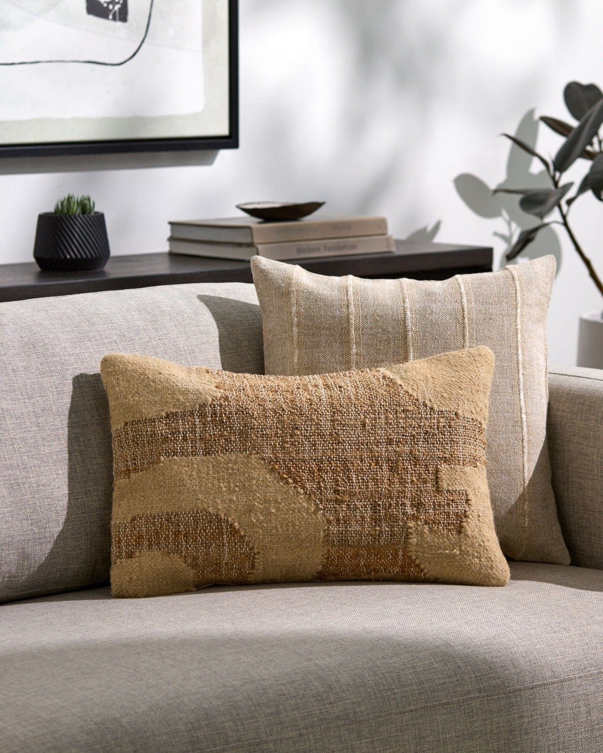 Keiichi Living Luke Woven Cushion - 56 x 36 cm House of Isabella UK