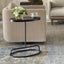 Keiichi Living Matisse Black Oval Side Table House of Isabella UK