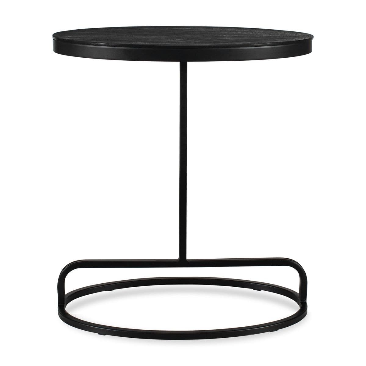 Keiichi Living Matisse Black Oval Side Table House of Isabella UK