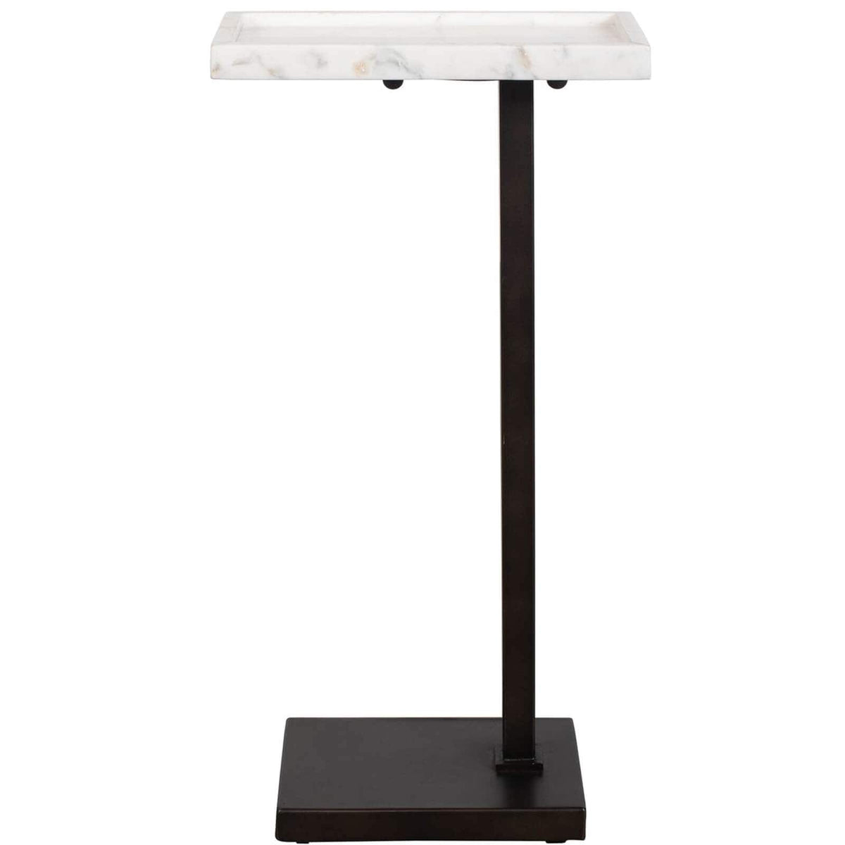 Keiichi Living Morgan Side Table in White Marble House of Isabella UK