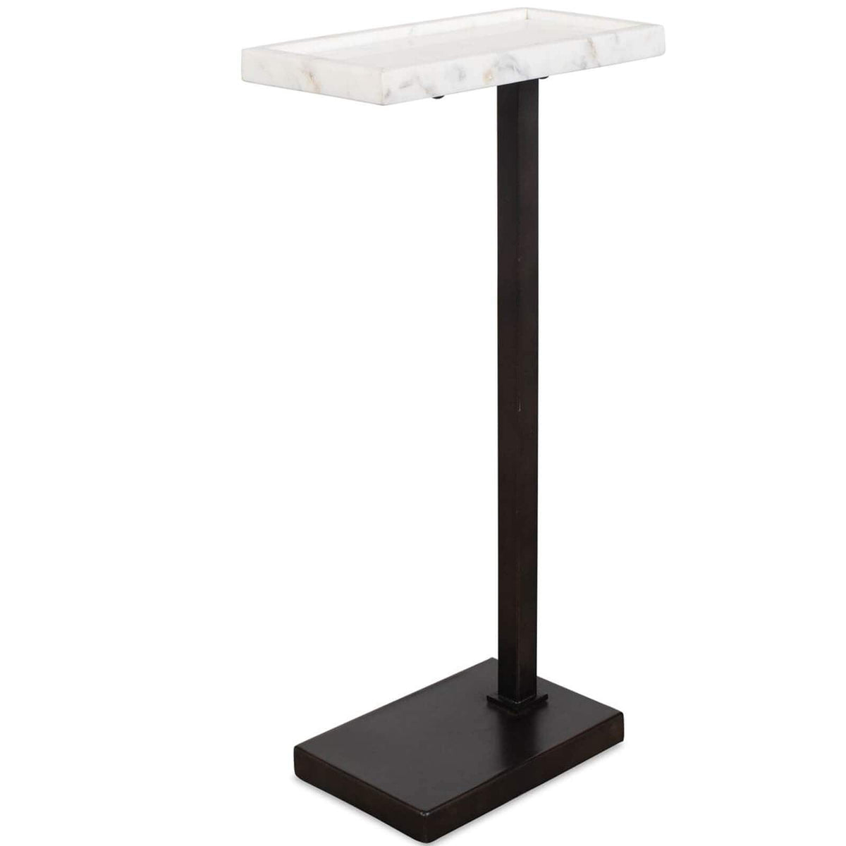 Keiichi Living Morgan Side Table in White Marble House of Isabella UK