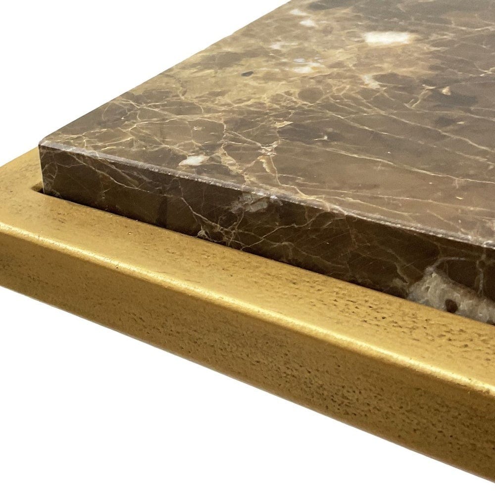 Keiichi Living Myra Antique Gold Side Table House of Isabella UK