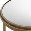 Keiichi Living Occular Nesting Side Tables Brushed Gold House of Isabella UK