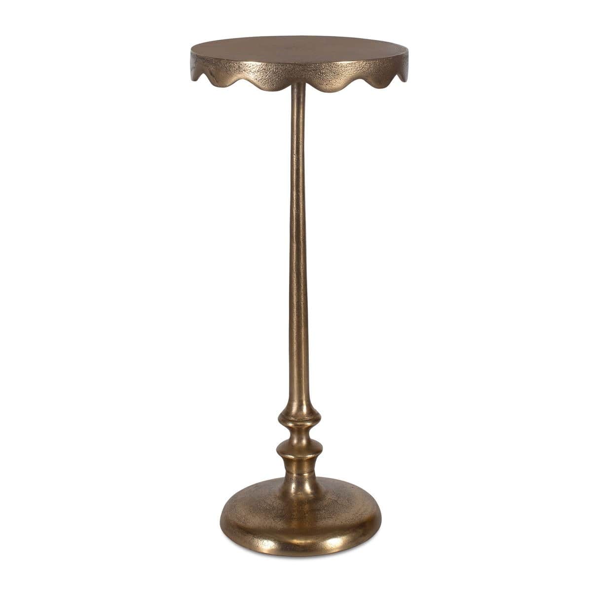 Keiichi Living Octavia Antique Brass Side Table House of Isabella UK