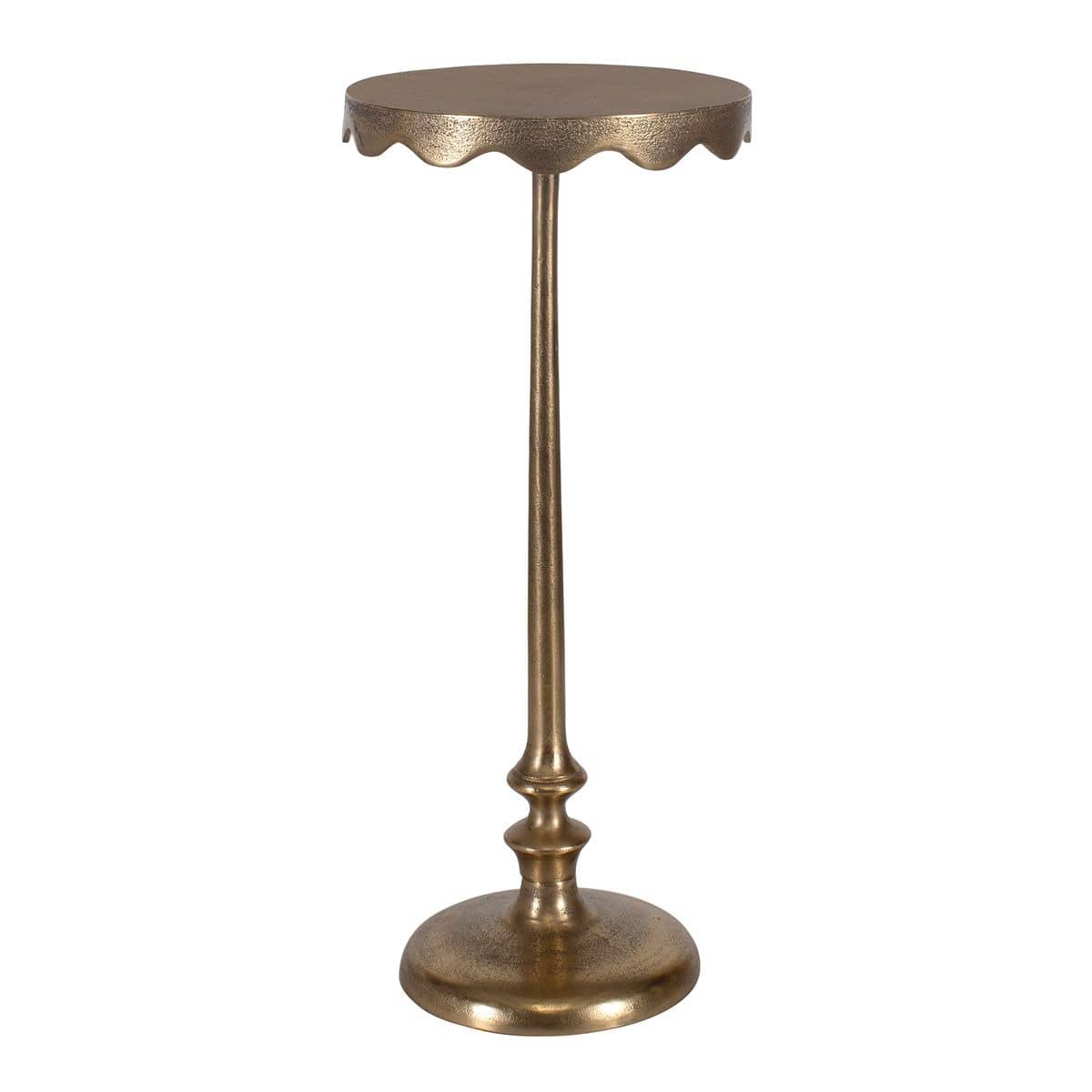 Keiichi Living Octavia Antique Brass Side Table House of Isabella UK