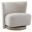 Keiichi Living On The Swivel Accent Chair House of Isabella UK