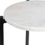 Keiichi Living Orla Side Tables White Marble & Black House of Isabella UK