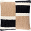 Keiichi Living Osmund Woven Cushion in Black - 51 x 51 cm House of Isabella UK