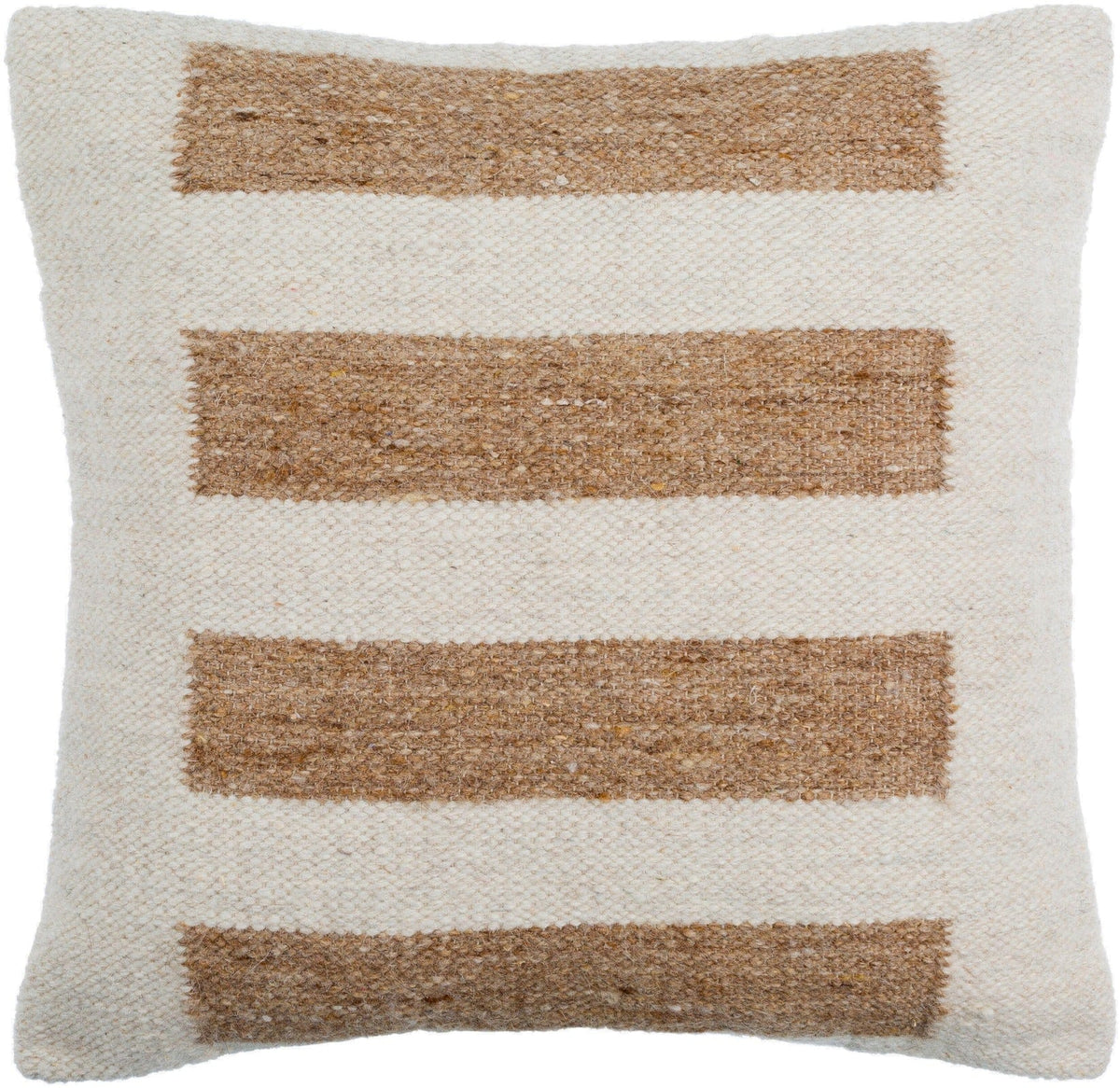 Keiichi Living Osmund Woven Cushion in Brown - 51 x 51 cm House of Isabella UK