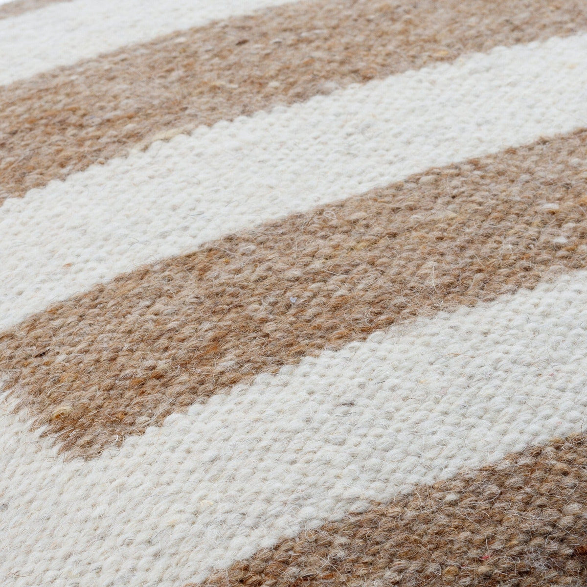 Keiichi Living Osmund Woven Cushion in Brown - 51 x 51 cm House of Isabella UK