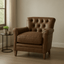 Keiichi Living Oxford Club Chair in Chocolate Leather House of Isabella UK