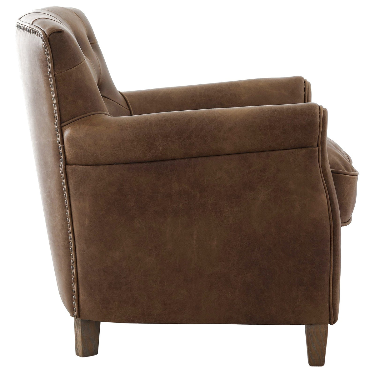 Keiichi Living Oxford Club Chair in Chocolate Leather House of Isabella UK