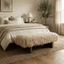 Keiichi Living Pebworth Bench in Mongolian Fur House of Isabella UK