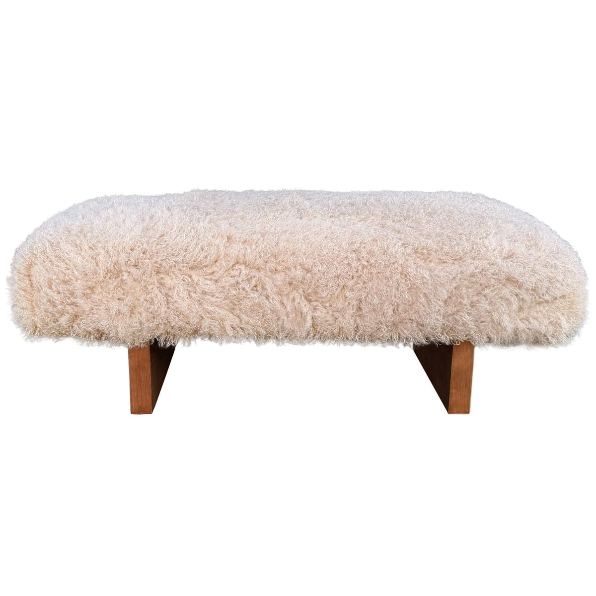 Keiichi Living Pebworth Bench in Mongolian Fur House of Isabella UK