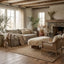 Keiichi Living Pebworth Bench in Mongolian Fur House of Isabella UK