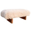 Keiichi Living Pebworth Bench in Mongolian Fur House of Isabella UK