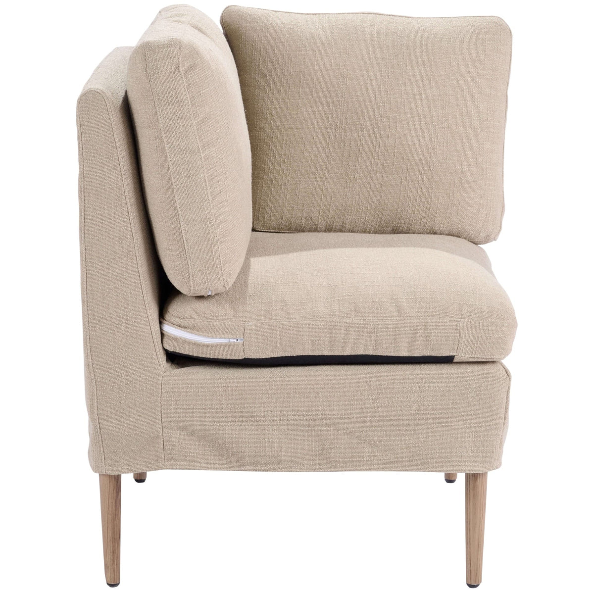 Keiichi Living Pensham Upholstered Bench - Corner Unit House of Isabella UK