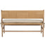 Keiichi Living Radford Bench with Fabric Seat Cushion House of Isabella UK
