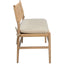 Keiichi Living Radford Bench with Fabric Seat Cushion House of Isabella UK