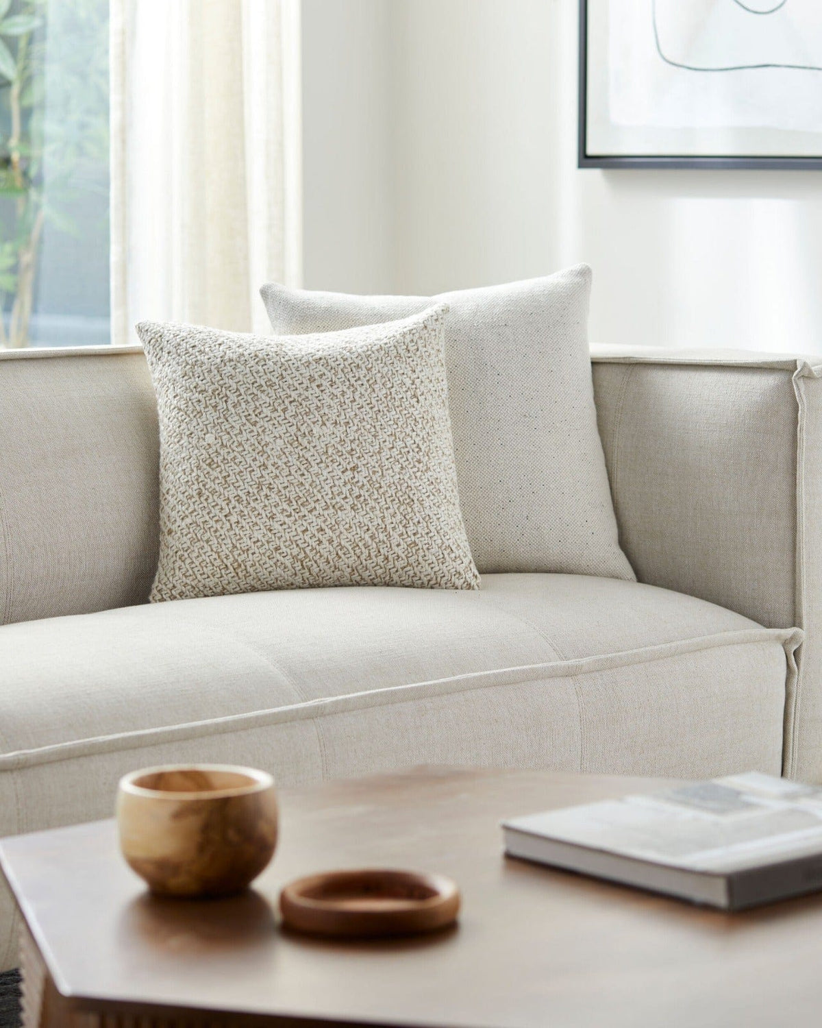 Keiichi Living Ranell Woven Cushion - 51 x 51 cm House of Isabella UK