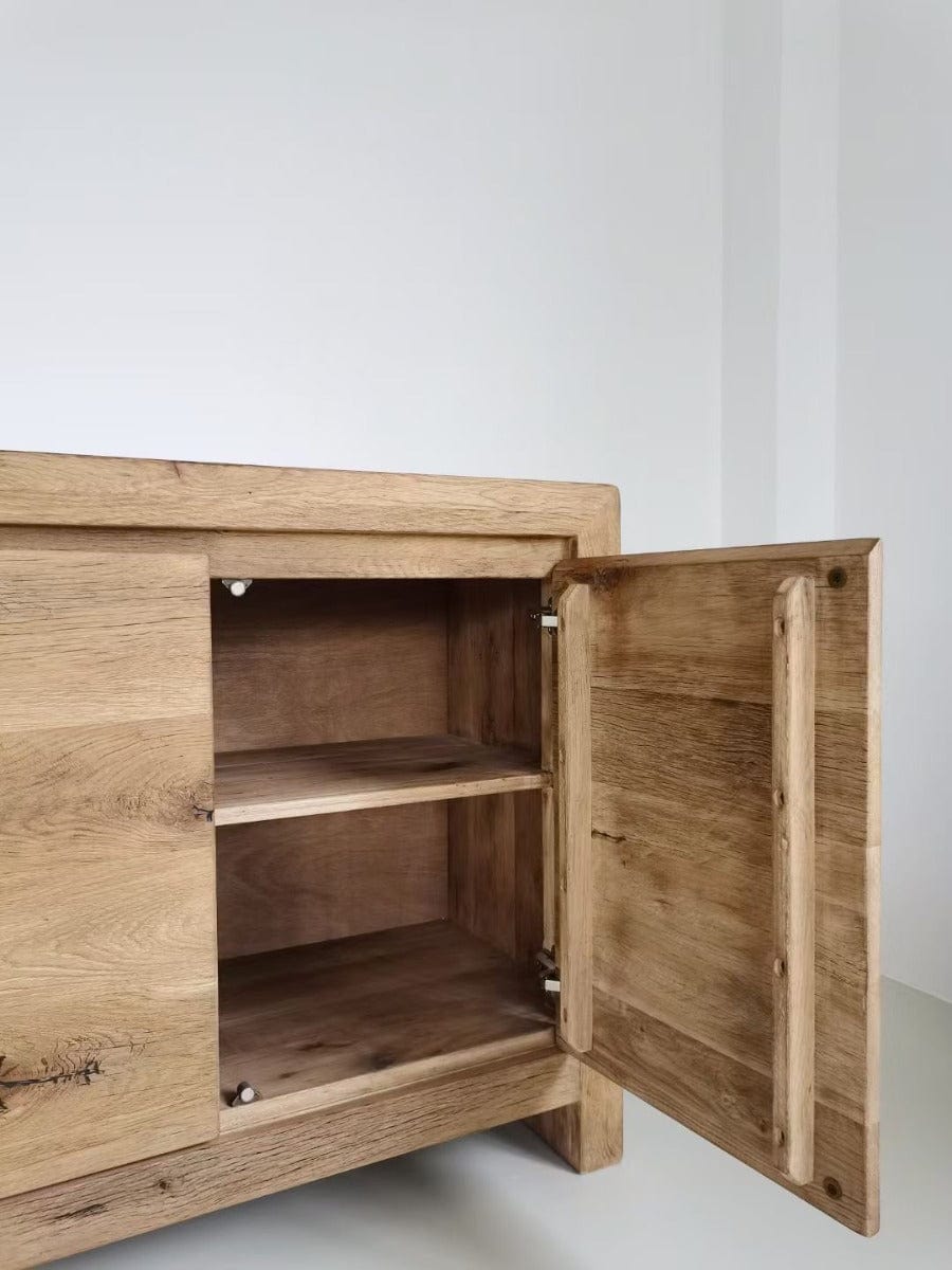 Keiichi Living Reclaimed Oak 4 Door Sideboard House of Isabella UK