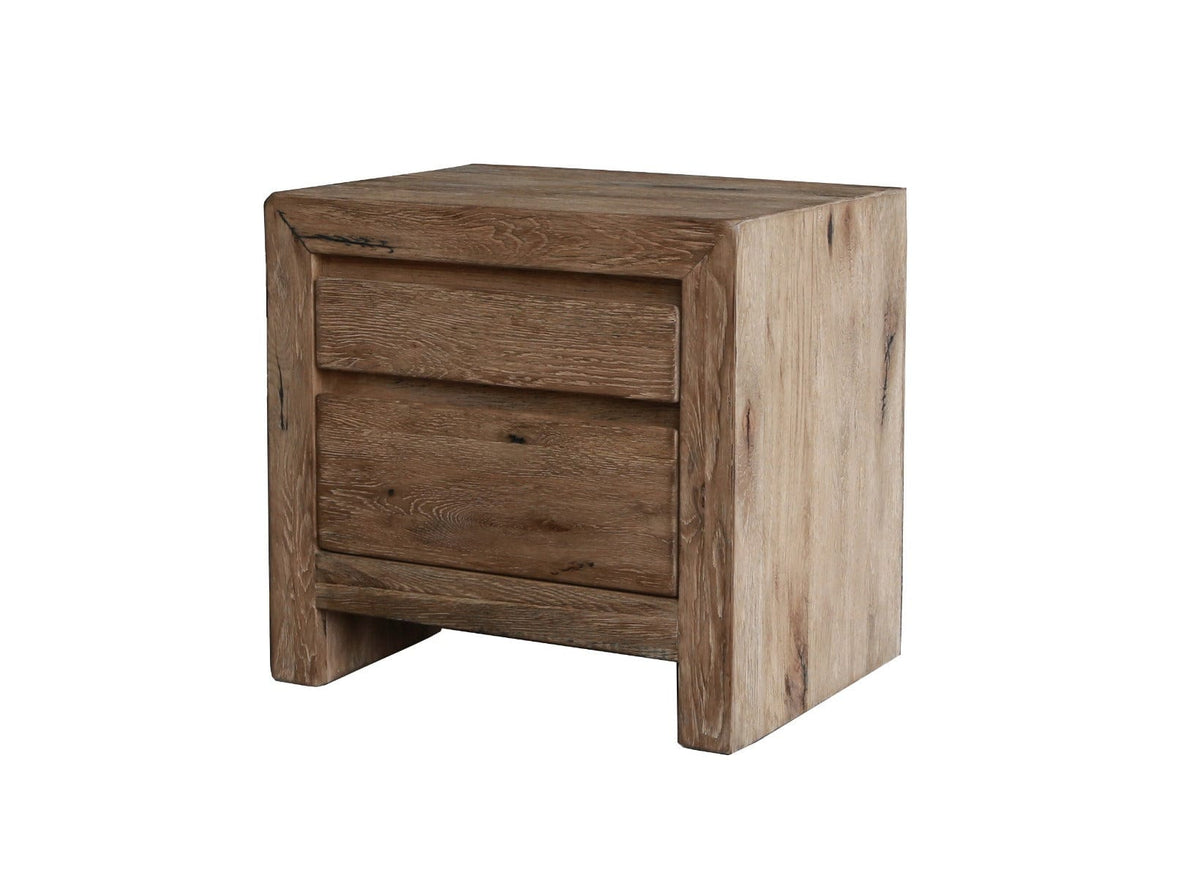 Keiichi Living Reclaimed Oak Bedside Cabinet House of Isabella UK