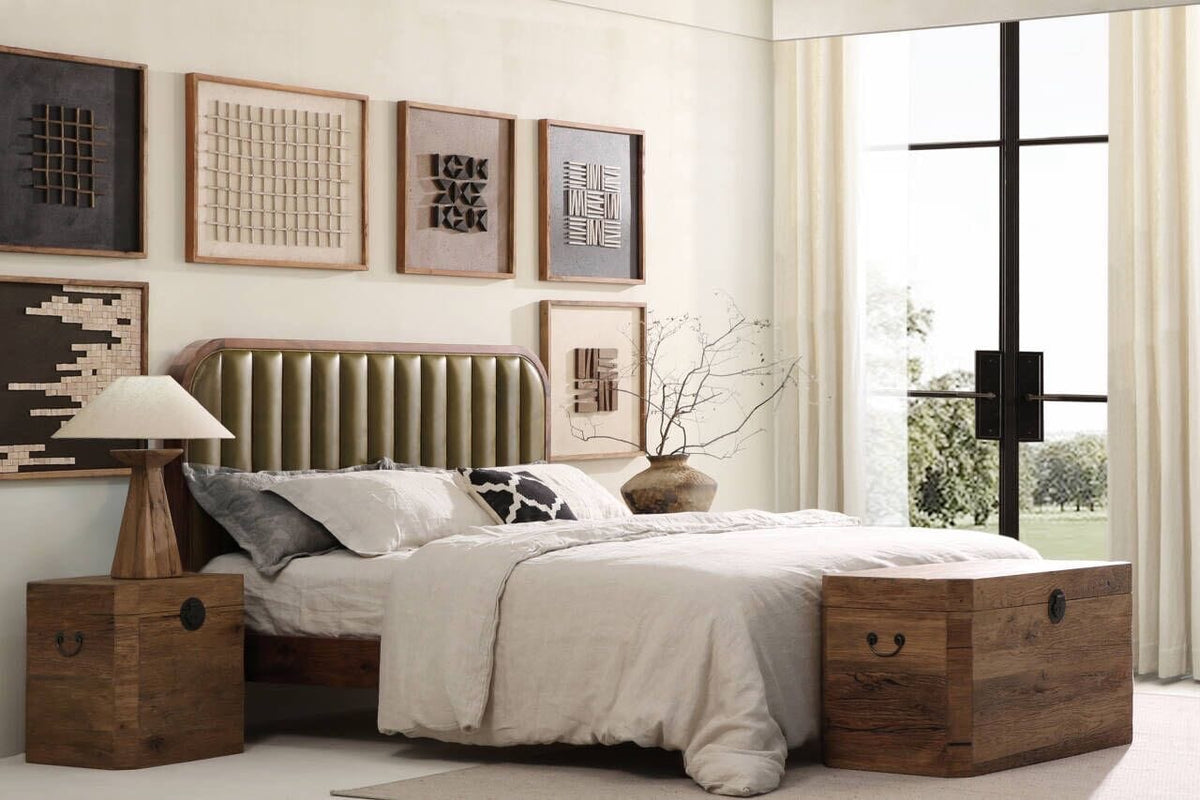 Keiichi Living Reclaimed Oak Bedside Trunk House of Isabella UK