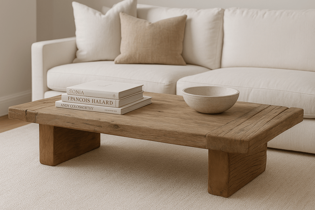 Keiichi Living Reclaimed Oak Coffee Table House of Isabella UK