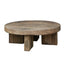 Keiichi Living Reclaimed Oak Coffee Table Round House of Isabella UK