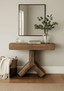 Keiichi Living Reclaimed Oak Console Table Cross House of Isabella UK